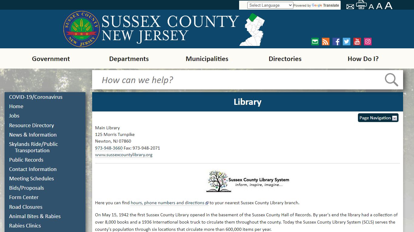 Library - Sussex County